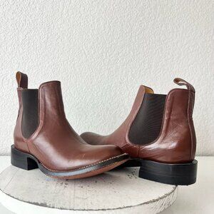 Rod Patrick Womens Jodphur Boots 7D Brown Leather Western short Ankle Slip On